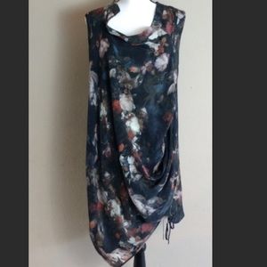 All Saints silk floral lost angelica dress